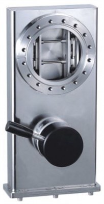 Затвор вакуумный, фланцы ISO-F 250 (под болты), нержавеющая сталь, ручное управление, уплотнение тарелки к корпусу витон, уплотнение корпуса к крышке витон, метрическая резьба 030112508 - фото 10496