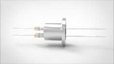 FA11647-04 Ввод вакуумный электрический 2х штырьковый на фланце KF16, 6 кВ, 1,8 А, диаметр штырька 0,05'', материал штырьков нержавеющая сталь, материал корпуса нержавеющая сталь 035202156180058 - фото 10525