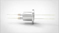 FA11647-03 Ввод вакуумный электрический 2х штырьковый на фланце KF16, 6 кВ, 8,2 А, диаметр штырька 0,05'', материал штырьков никель, материал корпуса нержавеющая сталь 035202166820058 - фото 10530