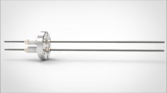 FA11666-02 Ввод вакуумный электрический 2х штырьковый на фланце CF1.33, 5 кВ, 28 А, диаметр штырька 0,094'', материал штырьков молибден, материал корпуса нержавеющая сталь 0352011652800948 - фото 10537
