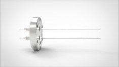 FA11668-04 Ввод вакуумный электрический 2х штырьковый на фланце CF2.75, 10 кВ, 3,6 А, диаметр штырька 0,094'', материал штырьков нержавеющая сталь, материал корпуса нержавеющая сталь 03520140103600948 - фото 10544