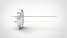 FA11668-03 Ввод вакуумный электрический 2х штырьковый на фланце CF2.75, 10 кВ, 16,5 А, диаметр штырька 0,094'', материал штырьков никель, материал корпуса нержавеющая сталь 035201401016500948 - фото 10546
