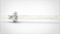 FA11669-03 Ввод вакуумный электрический 3х штырьковый на фланце CF1.33, 5 кВ, 16,5 А, диаметр штырька 0,094'', материал штырьков никель, материал корпуса нержавеющая сталь 03530116516500948 - фото 10548