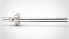 FA11669-02 Ввод вакуумный электрический 3х штырьковый на фланце CF1.33, 5 кВ, 28 А, диаметр штырька 0,094'', материал штырьков молибден, материал корпуса нержавеющая сталь 0353011652800948 - фото 10549