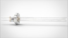 FA11669-04 Ввод вакуумный электрический 3х штырьковый на фланце CF1.33, 5 кВ, 3,6 А, диаметр штырька 0,094'', материал штырьков нержавеющая сталь, материал корпуса нержавеющая сталь 0353011653600948 - фото 10553