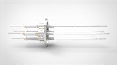 FA11823-04 Ввод вакуумный электрический 4х штырьковый на фланце KF40, 14 кВ, 3,6 А, диаметр штырька 0,094'', материал штырьков нержавеющая сталь, материал корпуса нержавеющая сталь 03540240143600948 - фото 10566