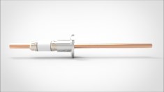 FA12106 Ввод вакуумный электрический 1 штырьковый на фланце KF16, 12 кВ, 185 А, диаметр штырька 0,25'', материал штырьков медь, материал корпуса нержавеющая сталь 03510216121850258 - фото 10576