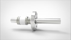 FA12036-04 Ввод вакуумный электрический 1 штырьковый на фланце CF2.75, 8 кВ, 52 А, диаметр штырька 0,75'', материал штырьков нержавеющая сталь, материал корпуса нержавеющая сталь 035101408520758 - фото 10579