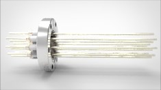 FA12278-03 Ввод вакуумный электрический 12 штырьковый на фланце CF2.75, 5 кВ, 16,5 А, диаметр штырька 0,094'', материал штырьков никель 200, материал корпуса нержавеющая сталь 035120140516500948 - фото 10588