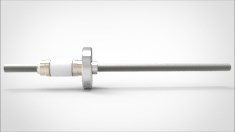 FA12348-02 Ввод вакуумный электрический 1 штырьковый на фланце CF1.33, 12 кВ, 93 А, диаметр штырька 0,25'', материал штырьков молибден, материал корпуса нержавеющая сталь 0351011612930258 - фото 10590