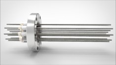 FA12278-02 Ввод вакуумный электрический 12 штырьковый на фланце CF2.75, 5 кВ, 28 А, диаметр штырька 0,094'', материал штырьков молибден, материал корпуса нержавеющая сталь 03512014052800948 - фото 10591