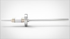 FA12348-04 Ввод вакуумный электрический 1 штырьковый на фланце CF1.33, 12 кВ, 12 А, диаметр штырька 0,25'', материал штырьков нержавеющая сталь, материал корпуса нержавеющая сталь 0351011612120258 - фото 10596