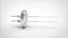FA12447-03 Ввод вакуумный электрический 2х штырьковый на фланце CF2.75, 5 кВ, 30 А, диаметр штырька 0,154'', материал штырьков никель, материал корпуса нержавеющая сталь 0352014053001548 - фото 10604