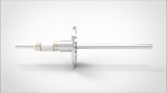 FA12593-04 Ввод вакуумный электрический 1 штырьковый на фланце KF40, 12 кВ, 12 А, диаметр штырька 0,25'', материал штырьков Нержавеющая сталь, материал корпуса нержавеющая сталь 0351024012120258 - фото 10609