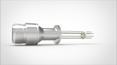 FA13220-02 Термопара типа K на фланце KF16, 3 пары, диаметр штырька 0.062, материал штырька хромель-алюмель, материал корпуса нержавеющая сталь ,без ответной чаcти 03410216300628 - фото 10615