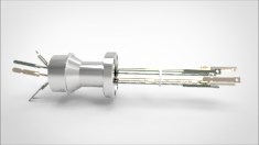 FA13539-04 Термопара типа E на фланце CF1.33(CF16), 3 пары, материал штырька хромель-константан, материал корпуса нержавеющая сталь ,без ответной чаcти 0344011638 - фото 10652