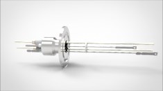 FA20547-07 Термопарный вакуумный ввод типа C на фланце KF40, 1 пара, диаметр штырька 0.094', 5 кВ, 16,5 А, материал штырька вольфрам-рений, материал корпуса нержавеющая сталь 034202401009451658 - фото 10688