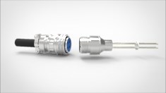 KT10658-02 Термопара типа К на фланце под приварку, 2 пары, диаметр штырька 0.062", материал штырька хромель-алюмель, материал корпуса нержавеющая сталь, с ответной частью KT10658-02 - фото 10700