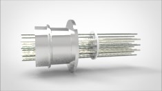 FA20897-02 Термопара типа K на фланце KF40, 10 пар, диаметр штырька 0.062, материал штырька хромель-алюмель, материал корпуса нержавеющая сталь ,без ответной чаcти 034102401000628 - фото 10704
