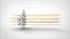 FA12692 Ввод вакуумный электрический 12 штырьковый на фланце KF50, 5 кВ, 55 А, диаметр штырька 0,094'', материал штырьков медь, материал корпуса нержавеющая сталь 03512025055500948 - фото 10839