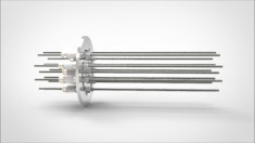 FA12692-02 Ввод вакуумный электрический 12 штырьковый на фланце KF50, 5 кВ, 28 А, диаметр штырька 0,094'', материал штырьков молибден, материал корпуса нержавеющая сталь 03512025052800948 - фото 10844