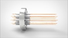 FA13103 Ввод вакуумный электрический 12 штырьковый на фланце CF3.375, 20 кВ, 26 А, диаметр штырька 0,094'', материал штырьков медь, материал корпуса нержавеющая сталь 035120150202600948 - фото 10855