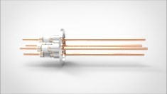 FA13248 Ввод вакуумный электрический 4х штырьковый на фланце KF40, 5 кВ, 100 А, диаметр штырька 0,154'', материал штырьков медь, материал корпуса нержавеющая сталь 03540240510001548 - фото 10869