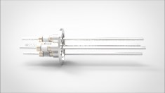 FA13248-04 Ввод вакуумный электрический 4х штырьковый на фланце KF40, 5 кВ, 6,5 А, диаметр штырька 0,154'', материал штырьков нержавеющая сталь, материал корпуса нержавеющая сталь 0354024056501548 - фото 10874