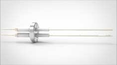 FA13275-03 Ввод вакуумный электрический 2х штырьковый на фланце CF1.33, 12 кВ, 16,5 А, диаметр штырька 0,094'', материал штырьков никель, материал корпуса нержавеющая сталь 035201161216500948 - фото 10879