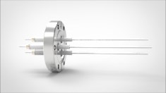 FA13385-04 Ввод вакуумный электрический 3х штырьковый на фланце CF2.75, 20 кВ, 3,6 А, диаметр штырька 0,094'', материал штырьков нержавеющая сталь, материал корпуса нержавеющая сталь 03530140203600948 - фото 10888