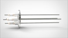 FA13460-02 Ввод вакуумный электрический 4х штырьковый на фланце KF40, 10 кВ, 26 А, диаметр штырька 0,094'', материал штырьков молибден, материал корпуса нержавеющая сталь FA13460-02 - фото 10894