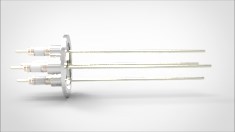 FA13460-03 Ввод вакуумный электрический 4х штырьковый на фланце KF40, 10 кВ, 16,5 А, диаметр штырька 0,094'', материал штырьков никель, материал корпуса нержавеющая сталь 035402401016500948 - фото 10895