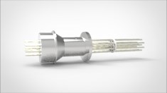 FA13863 Ввод вакуумный электрический 10 штырьковый на фланце KF16, 2 кВ, 4,8 А, диаметр штырька 0,062'', материал штырьков алюмель, материал корпуса нержавеющая сталь 03510021624800628 - фото 10905