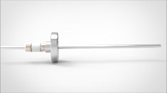 FA13865-04 Ввод вакуумный электрический 1 штырьковый на фланце CF1.33, 5 кВ, 6,5 А, диаметр штырька 0,154'', материал штырьков нержавеющая сталь, материал корпуса нержавеющая сталь 0351011656501548 - фото 10909