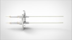 FA13906-03 Ввод вакуумный электрический 2х штырьковый на фланце KF40, 20 кВ, 16,5 А, диаметр штырька 0,094'', материал штырьков никель, материал корпуса нержавеющая сталь 035202402016500948 - фото 10917