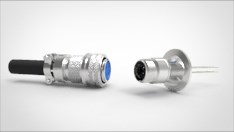 KT20771-02 Термопара типа K на фланце KF40, 2 пары, диаметр штырька 0.062, материал штырька хромель-алюмель, материал корпуса нержавеющая сталь ,с ответной чаcтью KT20771-02 - фото 10943
