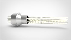 FA14254 Ввод вакуумный электрический 10 штырьковый под приварку, 2 кВ, 4,8 А, диаметр штырька 0,062'', материал штырьков алюмель, материал корпуса нержавеющая сталь 0351024800628 - фото 10947