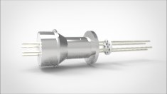 FA14262 Ввод вакуумный электрический 4х штырьковый на фланце KF16, 5 кВ, 4,8 А, диаметр штырька 0,062'', материал штырьков алюмель, материал корпуса нержавеющая сталь 0354021654800628 - фото 10955