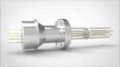 FA14259 Ввод вакуумный электрический 10 штырьковый на фланце CF1.33, 2 кВ, 4,8 А, диаметр штырька 0,062'', материал штырьков алюмель, материал корпуса нержавеющая сталь 03510011624800628 - фото 10959