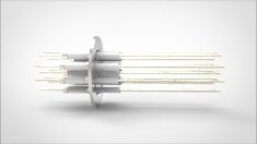 FA14467-03 Ввод вакуумный электрический 12 штырьковый на фланце KF50, 12 кВ, 16,5 А, диаметр штырька 0,094'', материал штырьков никель, материал корпуса нержавеющая сталь 0351202501216500948 - фото 10987