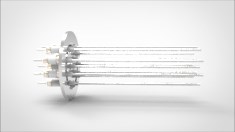 FA14935-04 Ввод вакуумный электрический 12 штырьковый на фланце KF50, 10 кВ, 3,6 А, диаметр штырька 0,094'', материал штырьков нержавеющая сталь, материал корпуса нержавеющая сталь 035120250103600948 - фото 11007