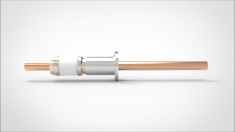 FA14941 Ввод вакуумный электрический 1 штырьковый на фланце KF16, 8 кВ, 330 А, диаметр штырька 0,375'', материал штырьков медь, материал корпуса нержавеющая сталь 03510216833003758 - фото 11008