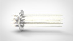 FA14935-03 Ввод вакуумный электрический 12 штырьковый на фланце KF50, 10 кВ, 16,5 А, диаметр штырька 0,094'', материал штырьков никель, материал корпуса нержавеющая сталь 0351202501016500948 - фото 11011