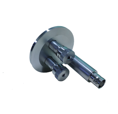 B201 Вакуумный электрический ввод Microdot – BNC, фланец KF40 (NW40), 2 линии охлаждения для трубок внешним диаметром 1/8” 0712018