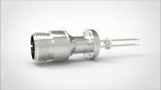 FA11355-02 Термопара типа K на фланце CF1.33(CF16), 2 пары, диаметр штырька 0.062, материал штырька хромель-алюмель, материал корпуса нержавеющая сталь ,без ответной чаcти 0341200628 - фото 8219