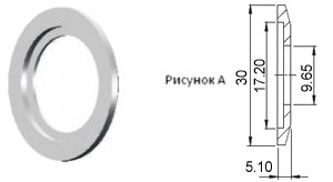 Фланец KF16 (NW16) с отверстием под трубу 3/8 дюйма, нержавеющая сталь 304L 02020149160388 - фото 8329