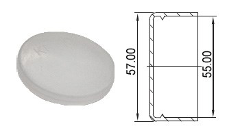 Пластиковая крышка для фланца KF40 (NW40) 02020145408 - фото 8409