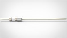 FA10463-03 Ввод вакуумный электрический 1 штырьковый под приварку, 5 кВ, 30 А, диаметр штырька 0,154'', материал штырьков никель, материал корпуса нержавеющая сталь 035153001548 - фото 9390