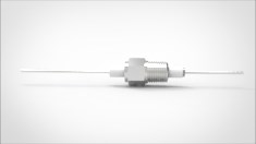 FA10490-04 Ввод вакуумный электрический 1 штырьковый на фланце на фланце NPT 3/8, 5 кВ, 1,8 А, диаметр штырька 0,05'', материал штырьков нержавеющая сталь, материал корпуса нержавеющая сталь 0351385180058 - фото 9391