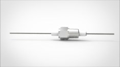 FA10490-02 Ввод вакуумный электрический 1 штырьковый на фланце на фланце NPT 3/8, 5 кВ, 13,5 А, диаметр штырька 0,05'', материал штырьков молибден, материал корпуса нержавеющая сталь 03513851350058 - фото 9392